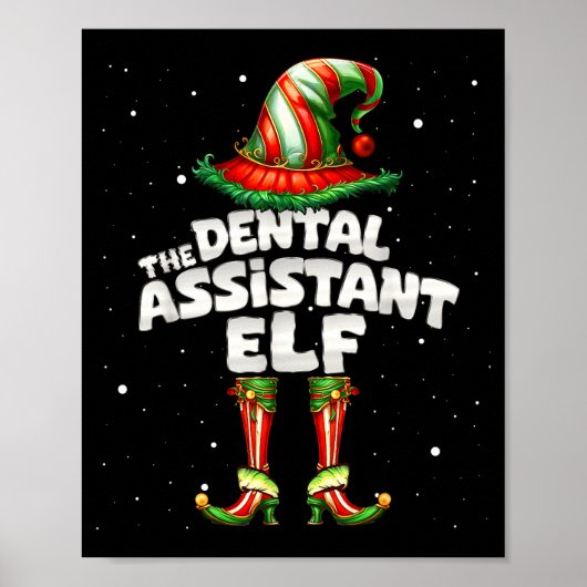 The Dental Istant Elf Family Matching Group Christ Poster (Voorkant)