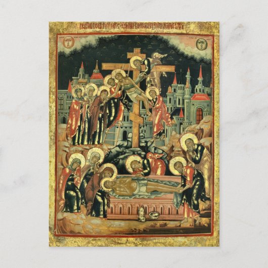 The Deposition Orthodox Christian Icon Briefkaart (Voorkant)