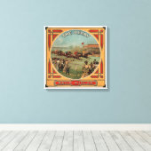 The Derby  Horse Racing David Dunlop Canvas Afdruk (Insitu (Houten vloer))