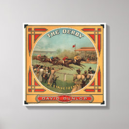The Derby  Horse Racing David Dunlop Canvas Afdruk