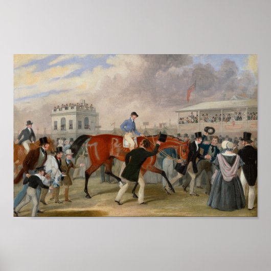 The Derby Winner 1840  Horse Racing Poster (Voorkant)