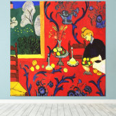 The Dessert: Harmony in Red (The Red Room) Matisse Canvas Afdruk (Insitu (Houten vloer))