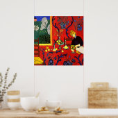 The Dessert: Harmony in Red (The Red Room) Matisse Poster (Keuken)
