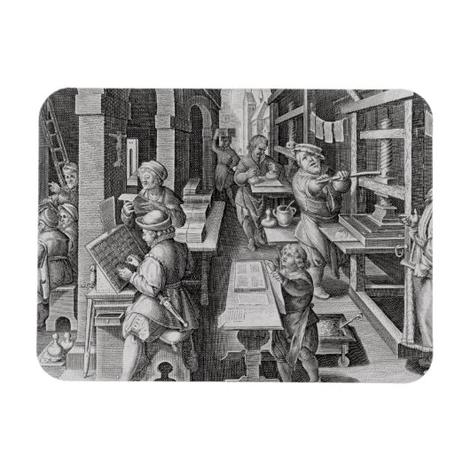 The Development of Printing, bord 5 uit 'Nova Re Magneet (Horizontaal)