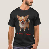 The Devil is a Chihuahua - Funny Scary Evil Eyes T-shirt (Voorkant)