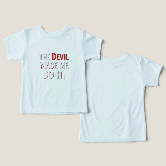 The Devil Made Me Do It! (Ontwerp Voorkant & Achterkant)
