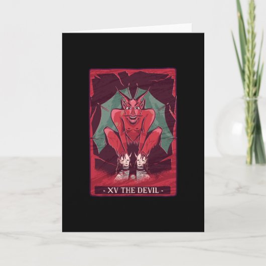 The Devil - Tarot Kaart Gift (Voorkant)