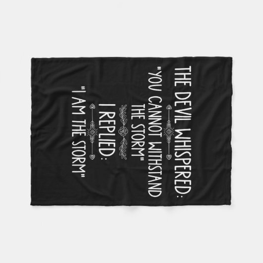 The Devil Whispered You Cannot Withstand The Self- Fleece Deken (Voorkant (Horizontaal))