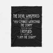 The Devil Whispered You Cannot Withstand The Self- Fleece Deken (Voorkant)