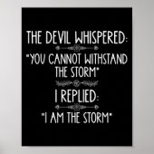 The Devil Whispered You Cannot Withstand The Self- Poster (Voorkant)
