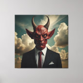 The Devil's Deal: een verrassende twist in elegant Canvas Afdruk (Voorkant)