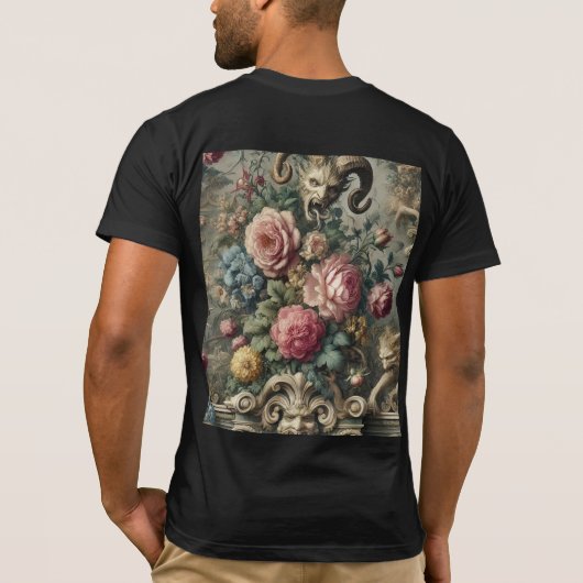 The Devourer of Bloom & Bone – Gothic Wearable Art T-shirt (Achterkant)