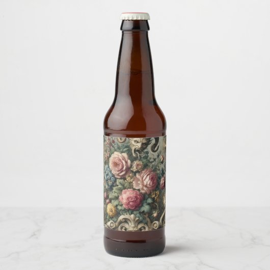 The Devourer of Bloom & Bone - Gotisch Victoriaans Bier Etiket (Voorkant)
