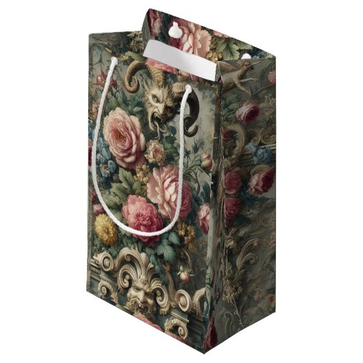 The Devourer of Bloom & Bone - Gotisch Victoriaans Klein Cadeauzakje (Voorkant Gekanteld)