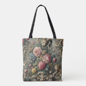 The Devourer of Bloom & Bone - Gotisch Victoriaans Tote Bag (Achterkant)