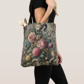 The Devourer of Bloom & Bone - Gotisch Victoriaans Tote Bag (Dichtbij)