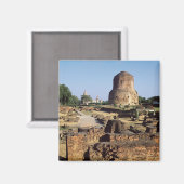 The Dhamekh stupa, c.500 AD Magneet (Voorkant / Achterkant)