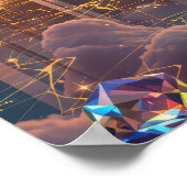 The Diamond Lounge: Where Infinity Meets Luxury Poster (Hoek)