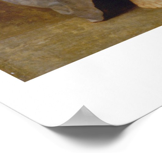 "The Difficult Lesson" William-Adolphe Bouguereau Poster (Hoek)