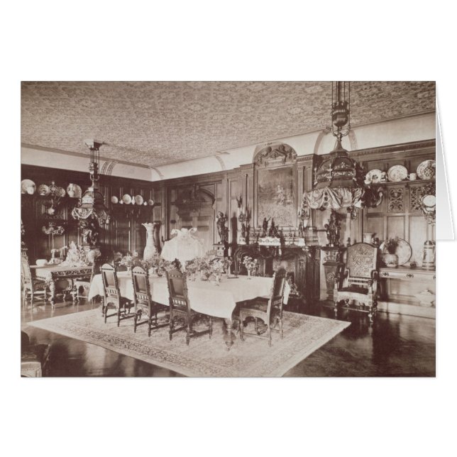 The Dining Room, Wickham Hall, Kent, 1897 (Voorkant Horizontaal)