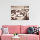 The Dining Room, Wickham Hall, Kent, 1897 Canvas Afdruk (Insitu (Woonkamer))