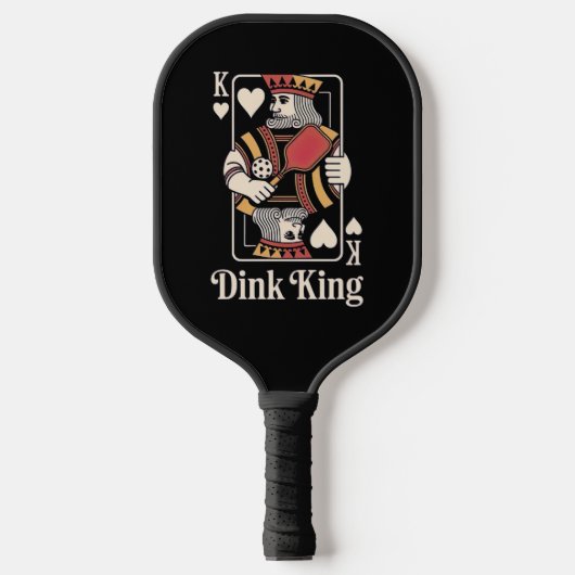 The Dink King - Grappig Pickleball Paddle (Voorkant)