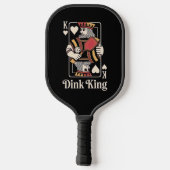 The Dink King - Grappig Pickleball Paddle (Achterkant)