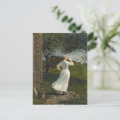 The Dinner Horn by Winslow Homer Briefkaart (Staand voorkant)