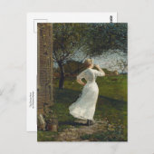 The Dinner Horn by Winslow Homer Briefkaart (Voorkant / Achterkant)