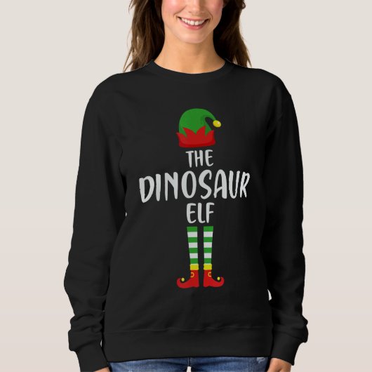 The Dinosaur Elf Family Matching Group  Christmas Trui (Voorkant)
