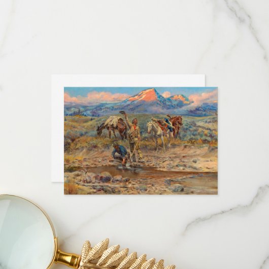 The Discovery of Last Chance Gulch Bedankkaart (Voorkant / Achterkant in situ)