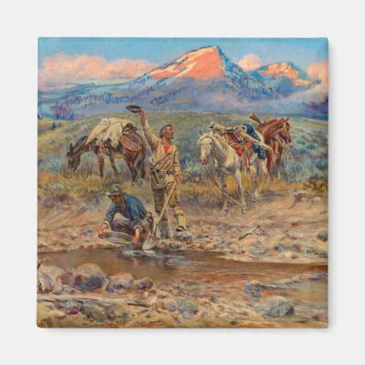 The Discovery of Last Chance Gulch Magneet (Voorkant)