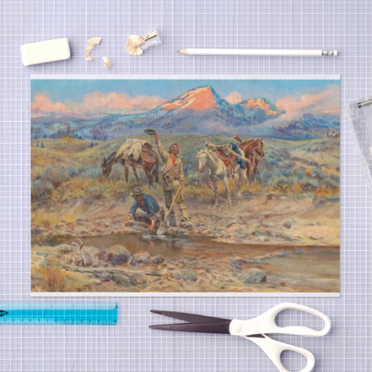 The Discovery of Last Chance Gulch Tissuepapier (Craft)