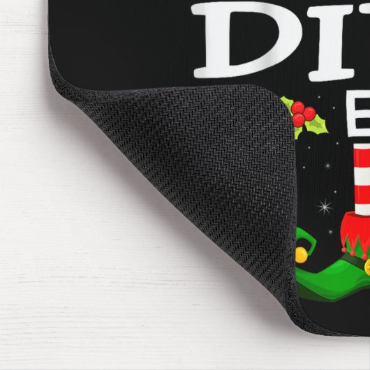 The Diva Elf Christmas Family Matching Pajama Muismat (Hoek)