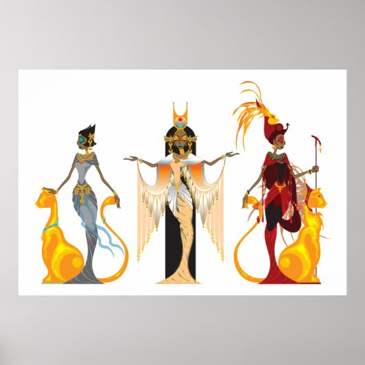 The Divas of Egypt Print (Voorkant)