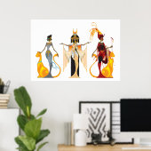 The Divas of Egypt Print (Thuiskantoor)
