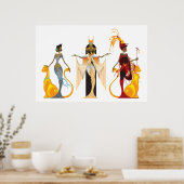The Divas of Egypt Print (Keuken)