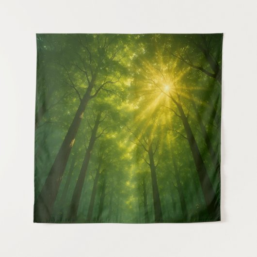 The Divine Light Path: Cathedral of the Emerald Fo Wandkleed (Voorkant)