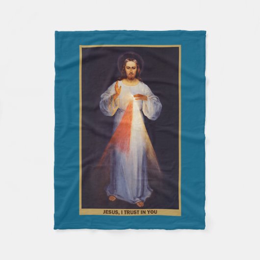 The Divine Mercy Shirt Premium  Fleece Deken (Voorkant)