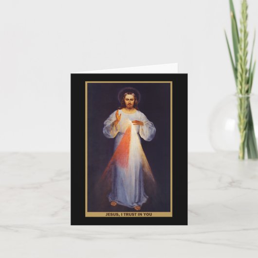 The Divine Mercy Shirt Premium  Kaart (Voorkant)