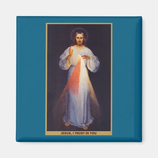 The Divine Mercy Shirt Premium  Magneet (Voorkant)