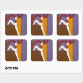 The Divine Sylvie 2007 Vierkante Sticker (Vel)