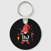 The Dj Gnome Matching Family Christmas Gnome Pajam Sleutelhanger (Voorkant)