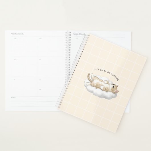 The Do Nothing Kitty Planner (Display)