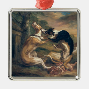 The Dog Fight, 1678 Metalen Ornament