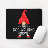 The Dog Walking Gnome Xmas Family Matching Funny C Muismat (Met muis)