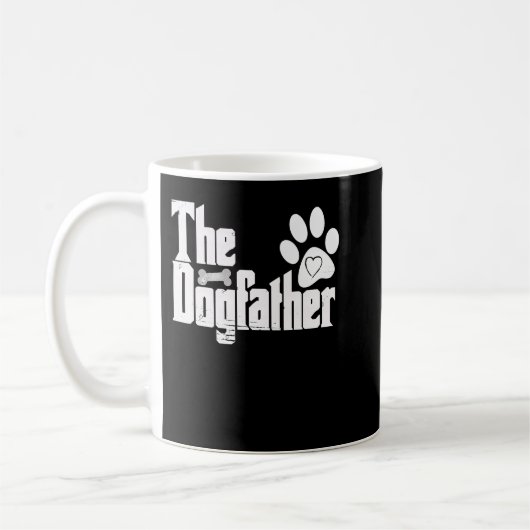 The Dogfather Bone Dog Lover Dad Funny Father's Da Koffiemok (Links)