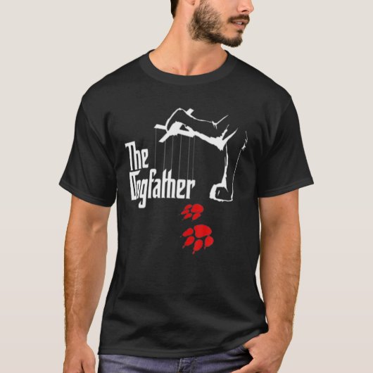 The Dogfather Funny Cool Father’S Day Gift T-shirt (Voorkant)