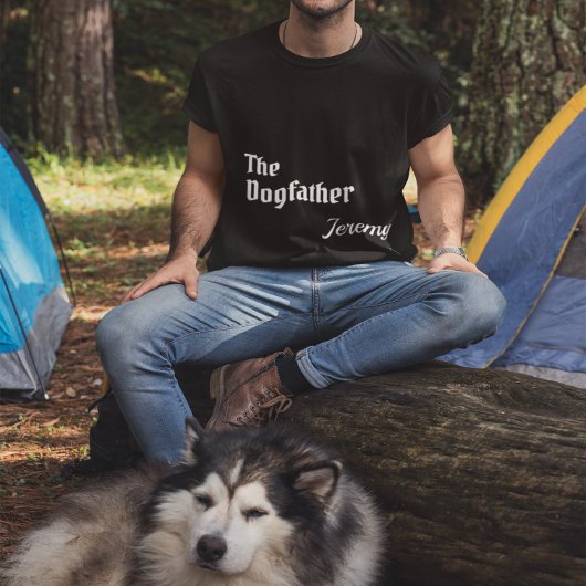 The Dogfather Funny Dog Lover Gift voor mannen T-shirt