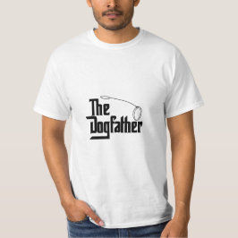 The Dogfather Hondenvader Wit op donker T-shirt